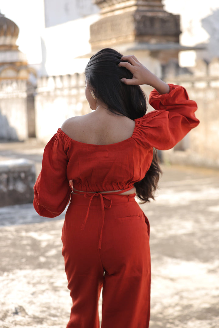 Samor Pants - Cherry Red