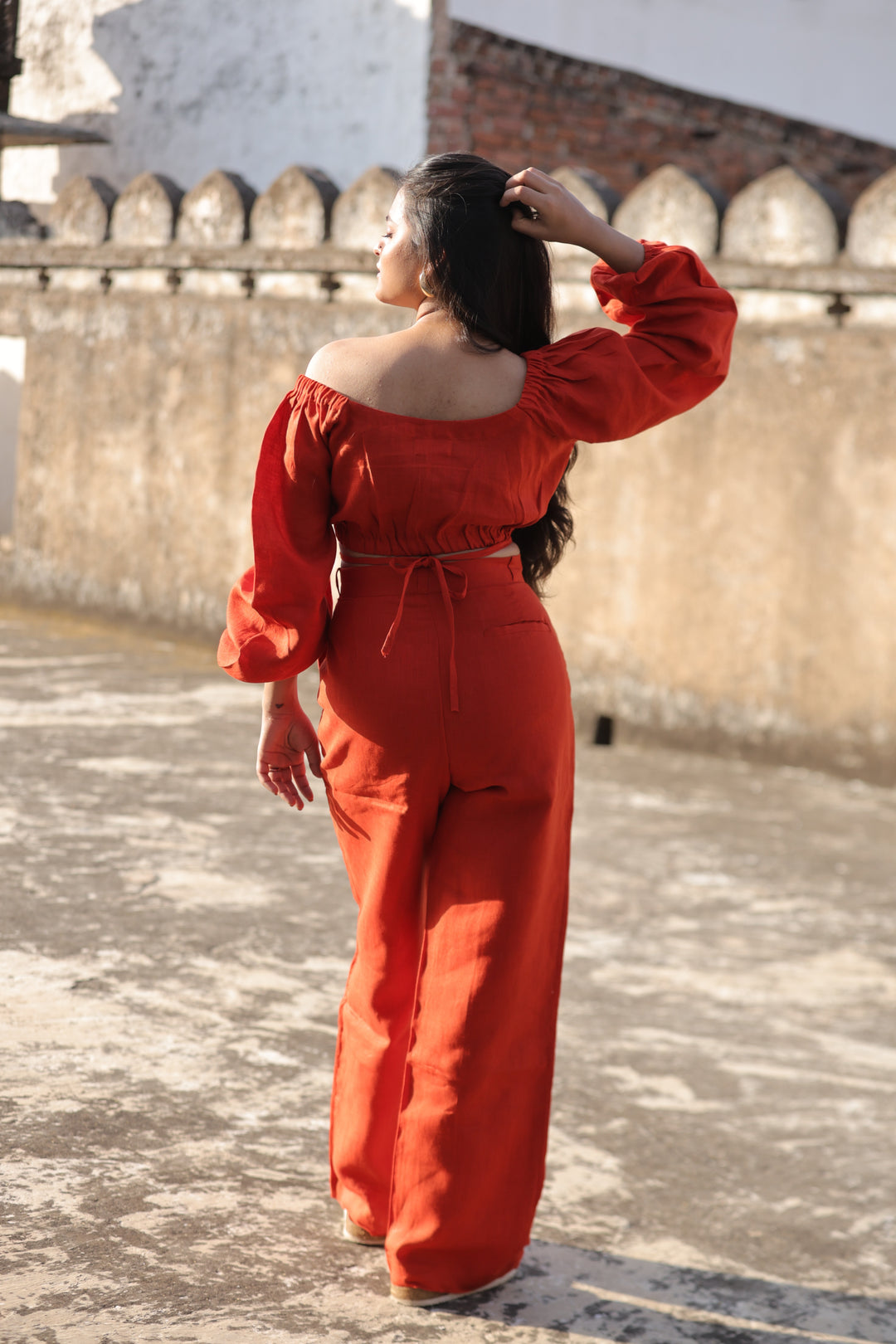 Samor Pants - Cherry Red