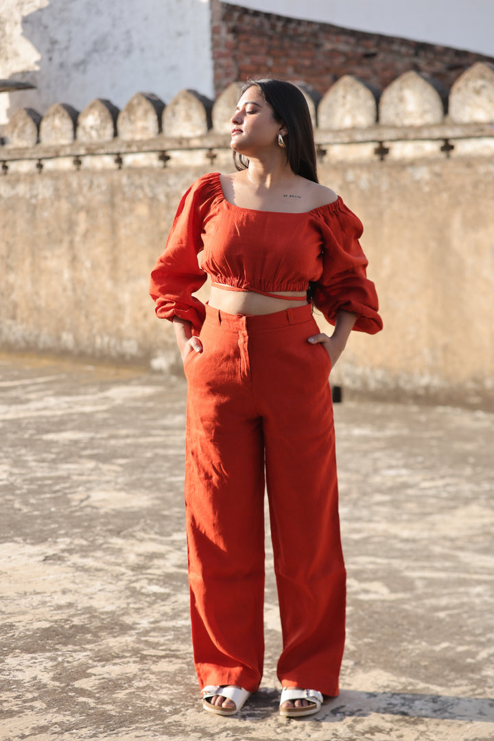 Samor Pants - Cherry Red
