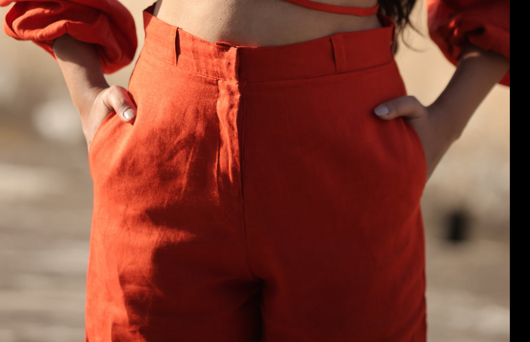 Samor Pants - Cherry Red