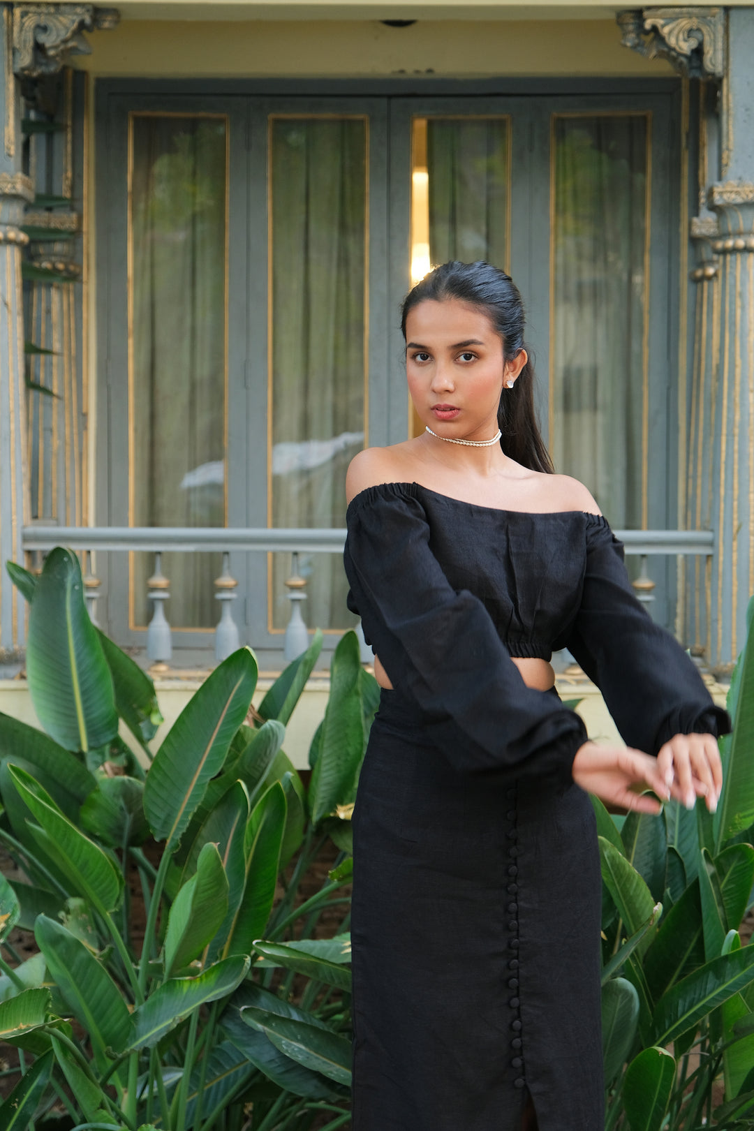 Shama Parwana Set - Black