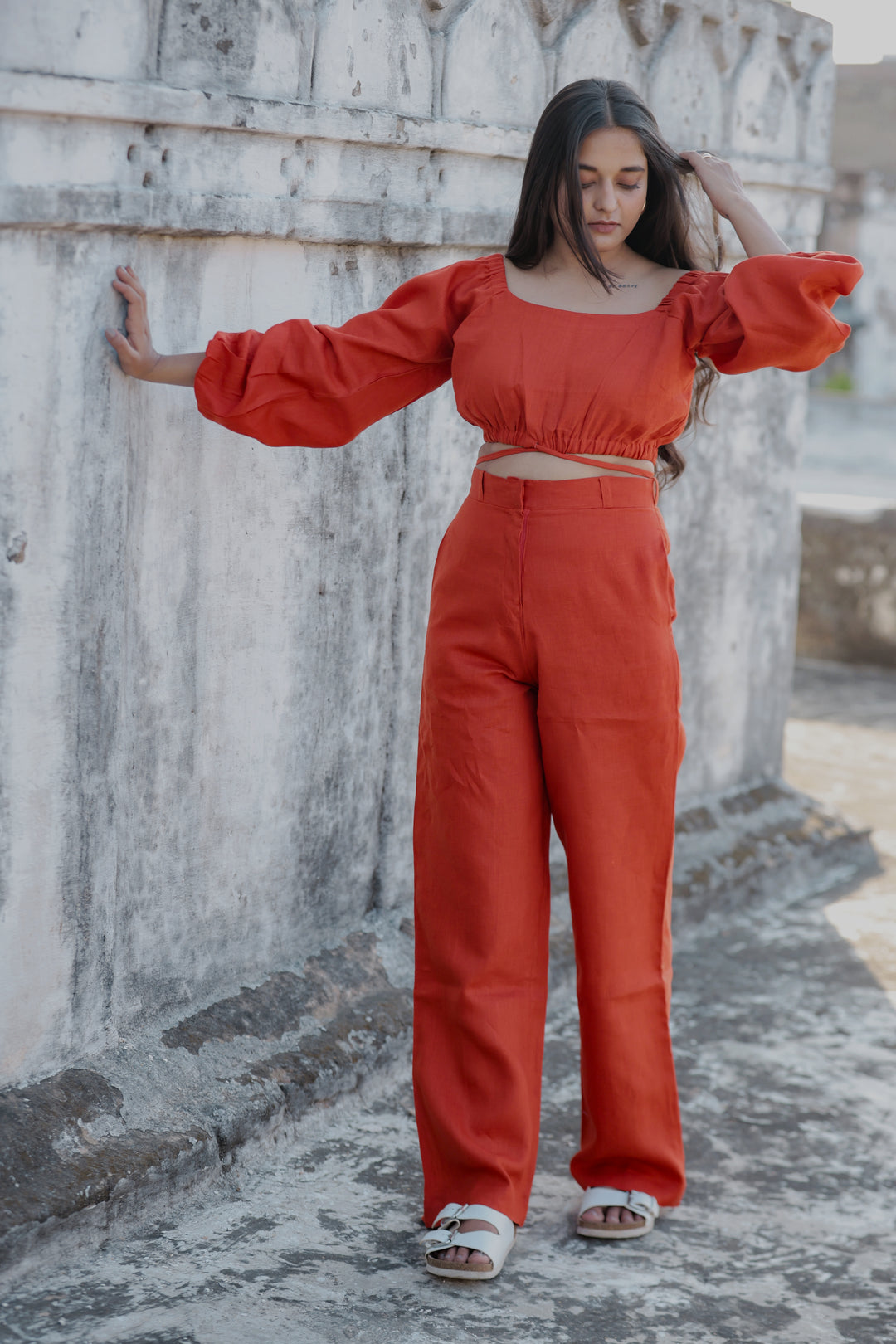 Samor Pants - Cherry Red