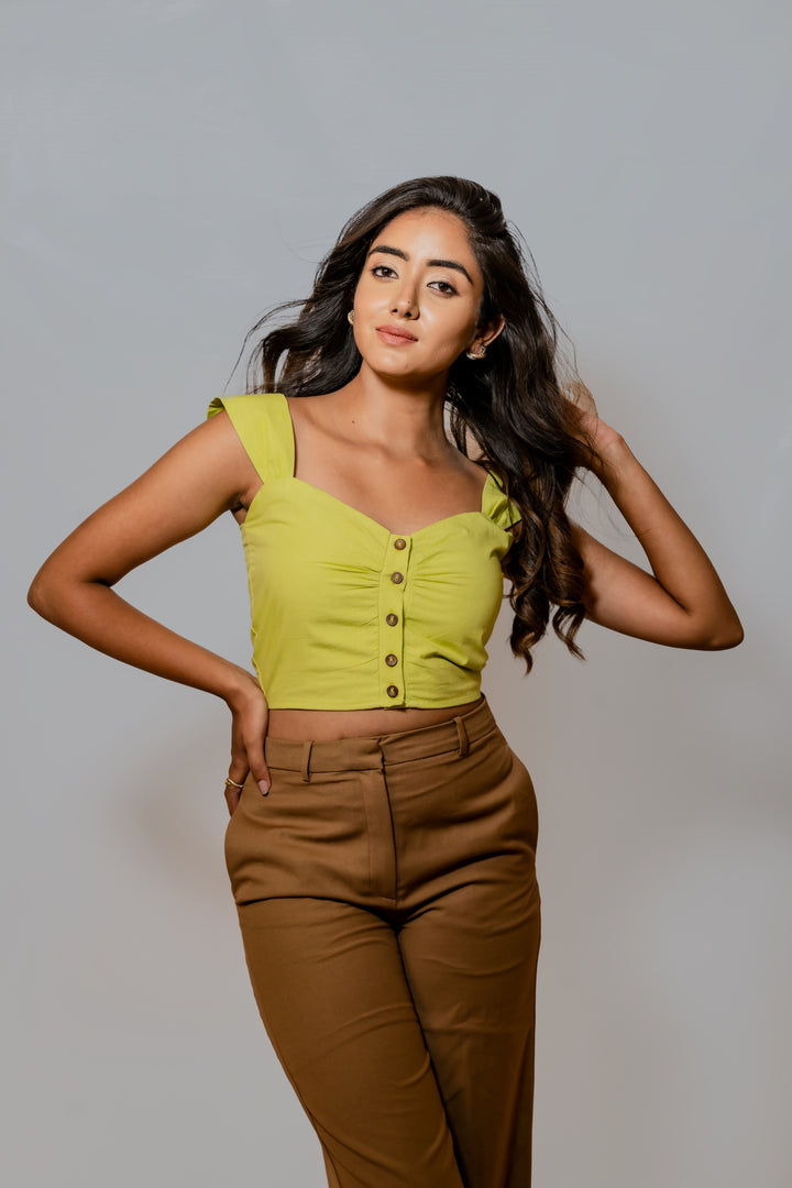 Spotlight Top - Lime Green