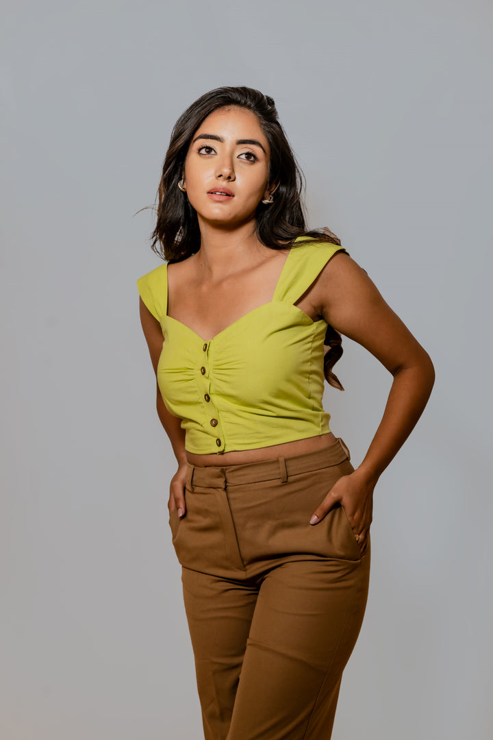 Spotlight Top - Lime Green