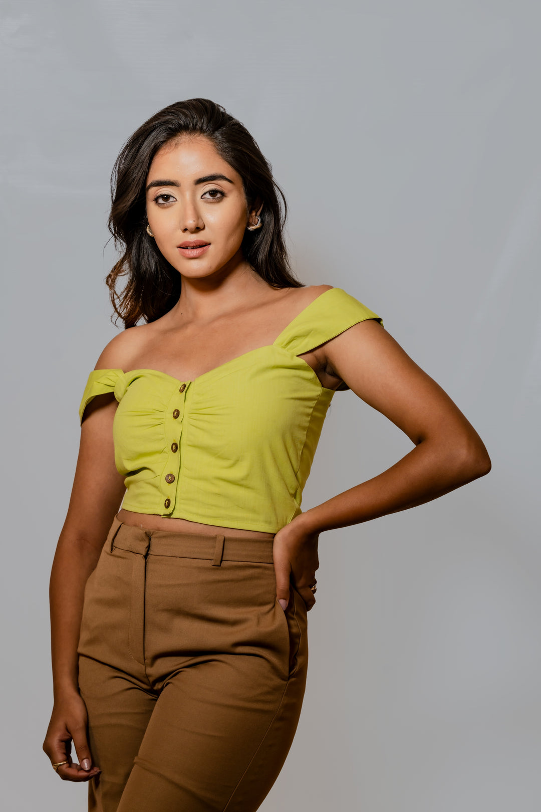 Spotlight Top - Lime Green